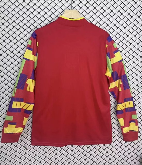 Retro, 1996 England goalkeeper with red long sleeves