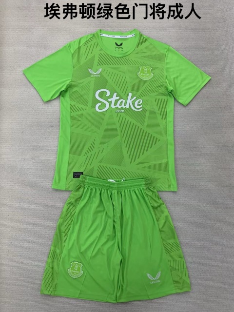 24-25 Everton Green Goalkeeper Kids+Adult Set