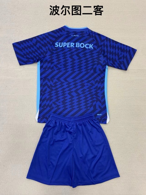 24-25 Porto 2 away kids+adult set