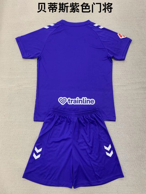 24-25 Betis Purple Goalkeeper Kids+Adult Set