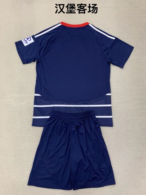24-25 Hamburg 2 away kids+adult set