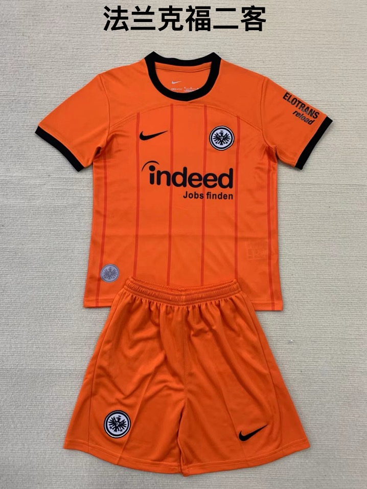 24-25 Frankfurt 2 away kids+adult set