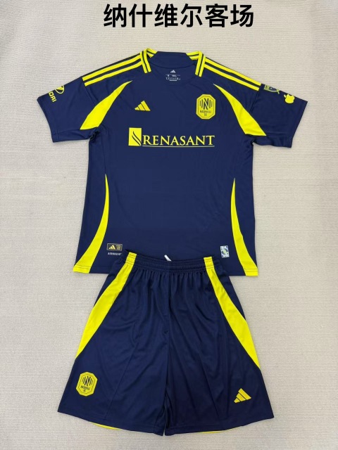 25-26 Nashville away kids+adult set
