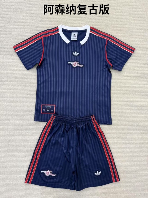25-26 Arsenal Retro Edition Kids+Adult Set