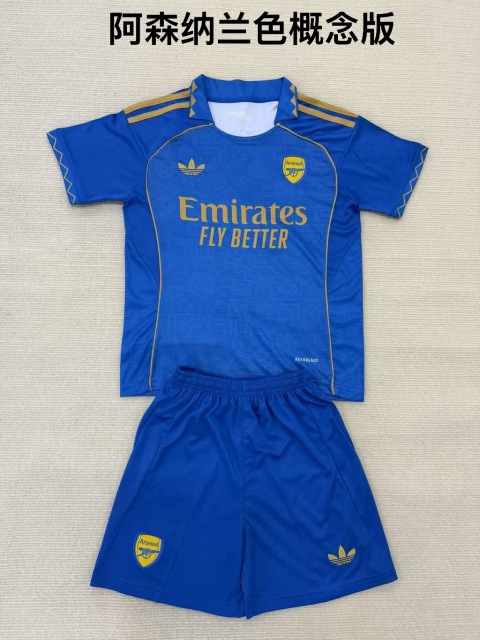 25-26 Arsenal Blue Concept Kids+Adult Set