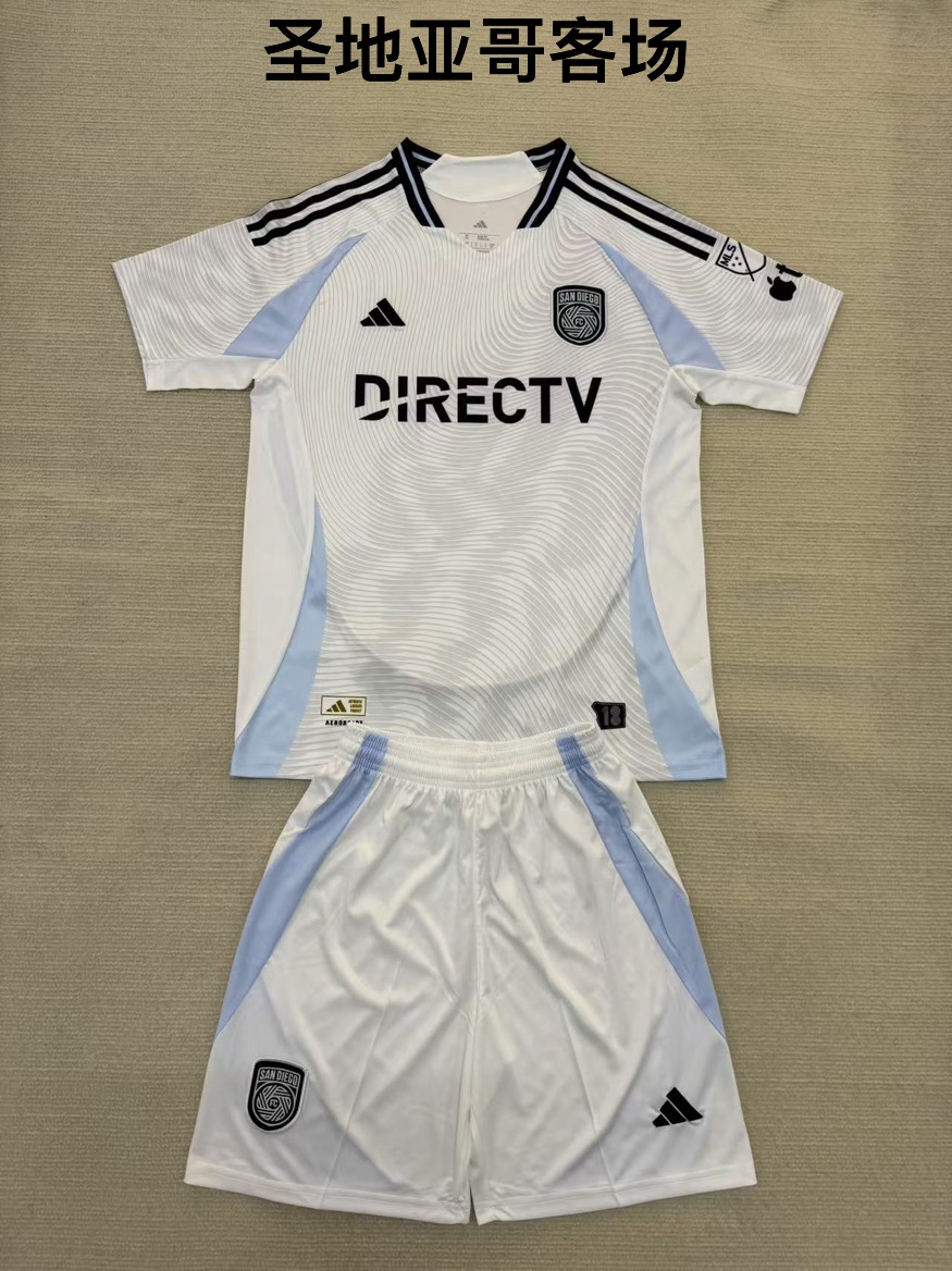 25-26 San Diego away kids+adult set