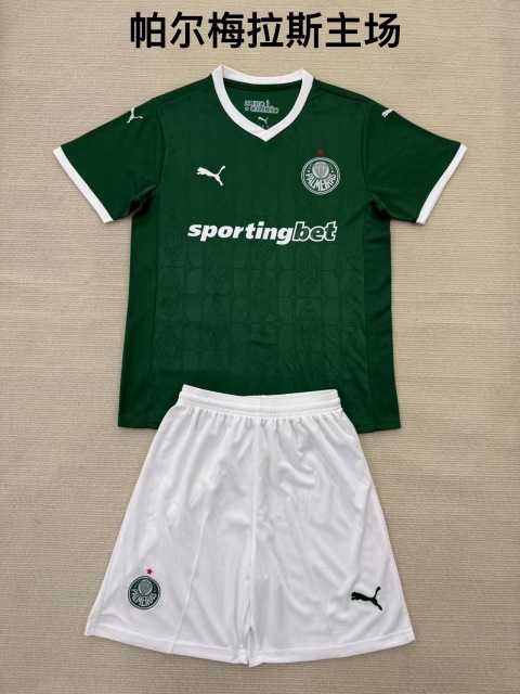 25-26 Palmeiras Home Kids+Adult Set