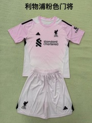 25-26 Liverpool Green Goalkeeper Kids+Adult Set