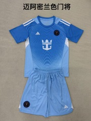 25-26 Miami Blue Goalkeeper Kids+Adult Set