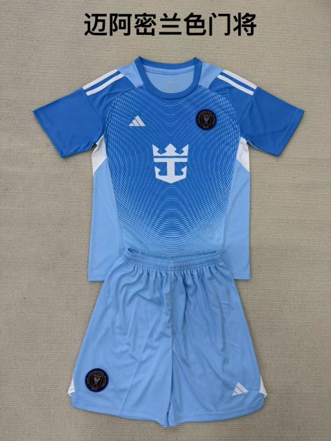 25-26 Miami Blue Goalkeeper Kids+Adult Set