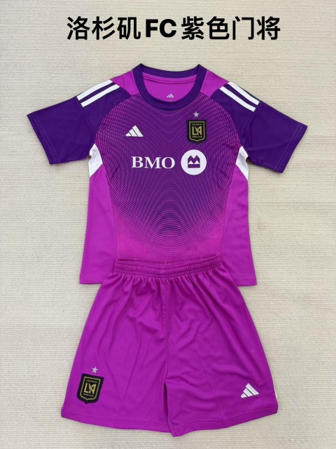25-26 Los Angeles FC Purple Goalkeeper Kids+Adult Set