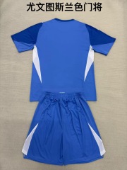 25-26 Juventus Blue goalkeeper kids+adult set