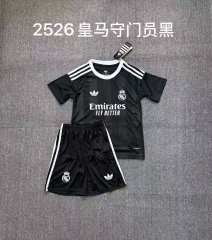 25-26 Real Madrid Black Goalkeeper Kids