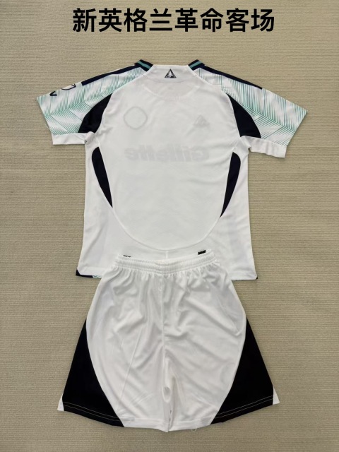 25-26 New England Revolution away kids+adult set