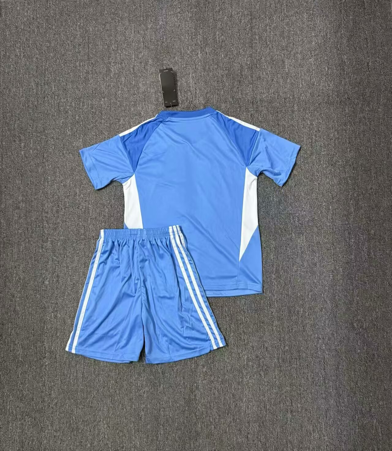 25-26 Real Madrid blue goalkeeper kids+Adult set