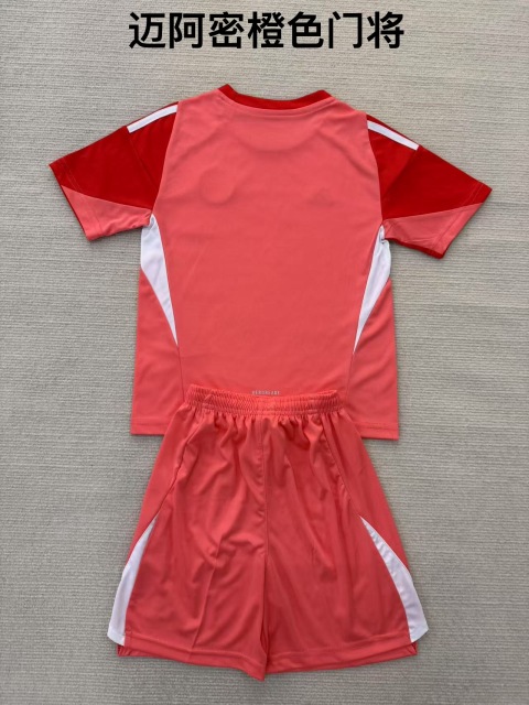 25-26 Miami Orange Goalkeeper Kids+Adult Set