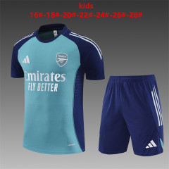 25-26 Short sleeved Arsenal Green Kids+Adult Set