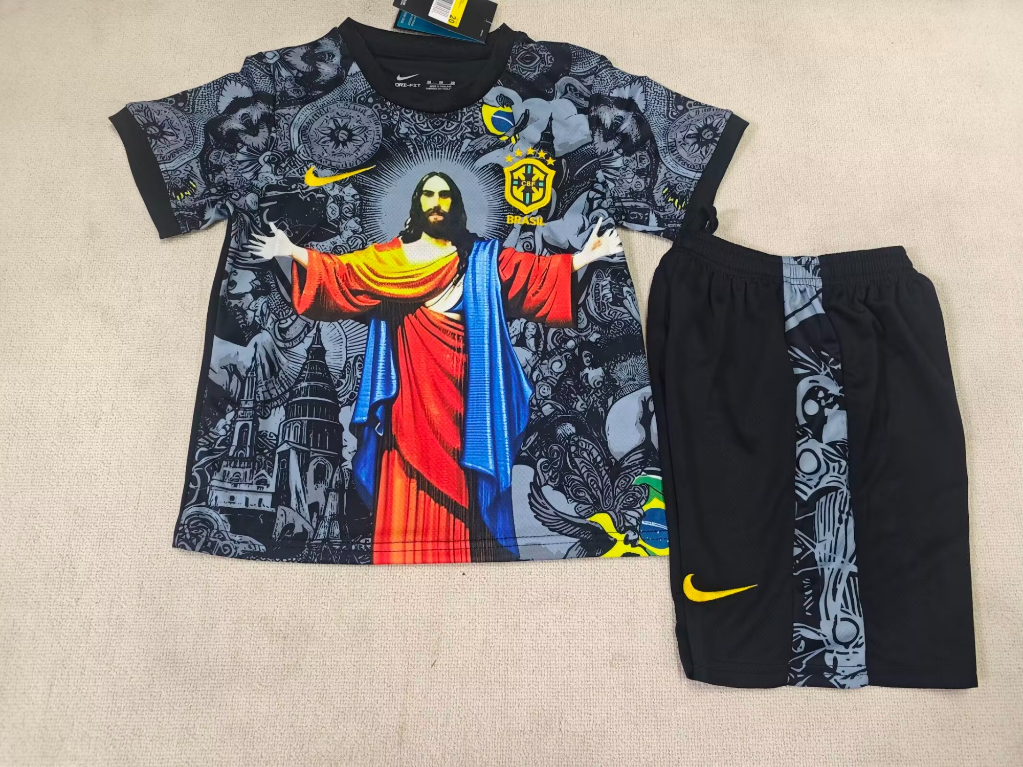25-26 Brazilian Goddess Jesus Edition Grey Kids