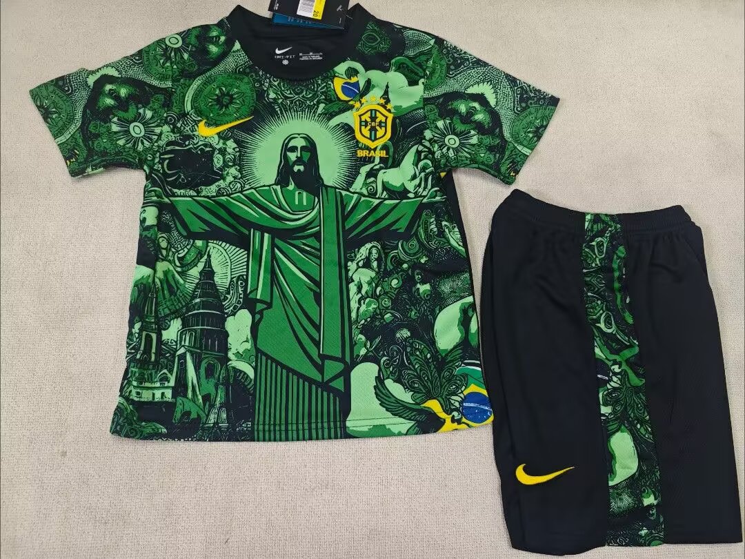 25-26 Brazilian Goddess Jesus Edition Green Kids