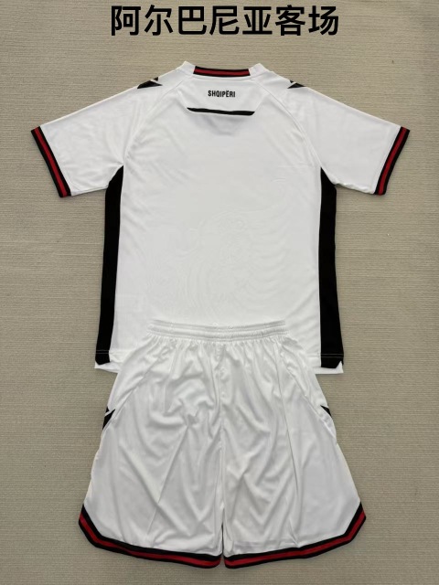 25-26 Albania away kids+adult set