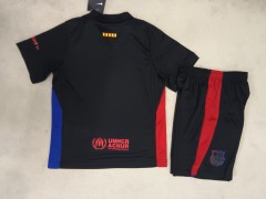 25-26 Barcelona away joint gray advertisement kids
