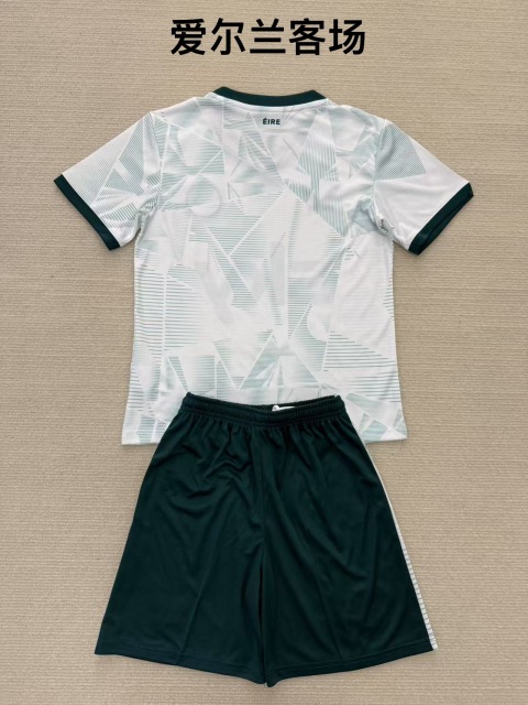 25-26 Ireland away kids+adult set