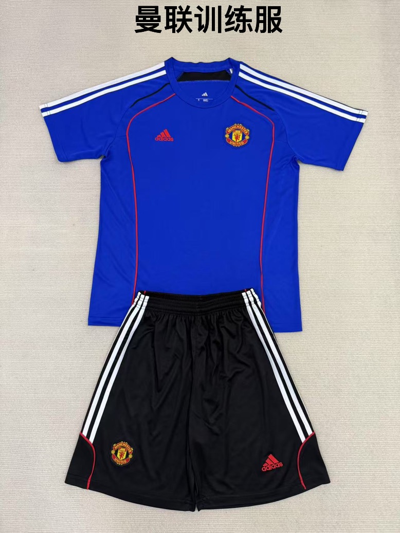 25-26 Manchester United training suit kids+adult set