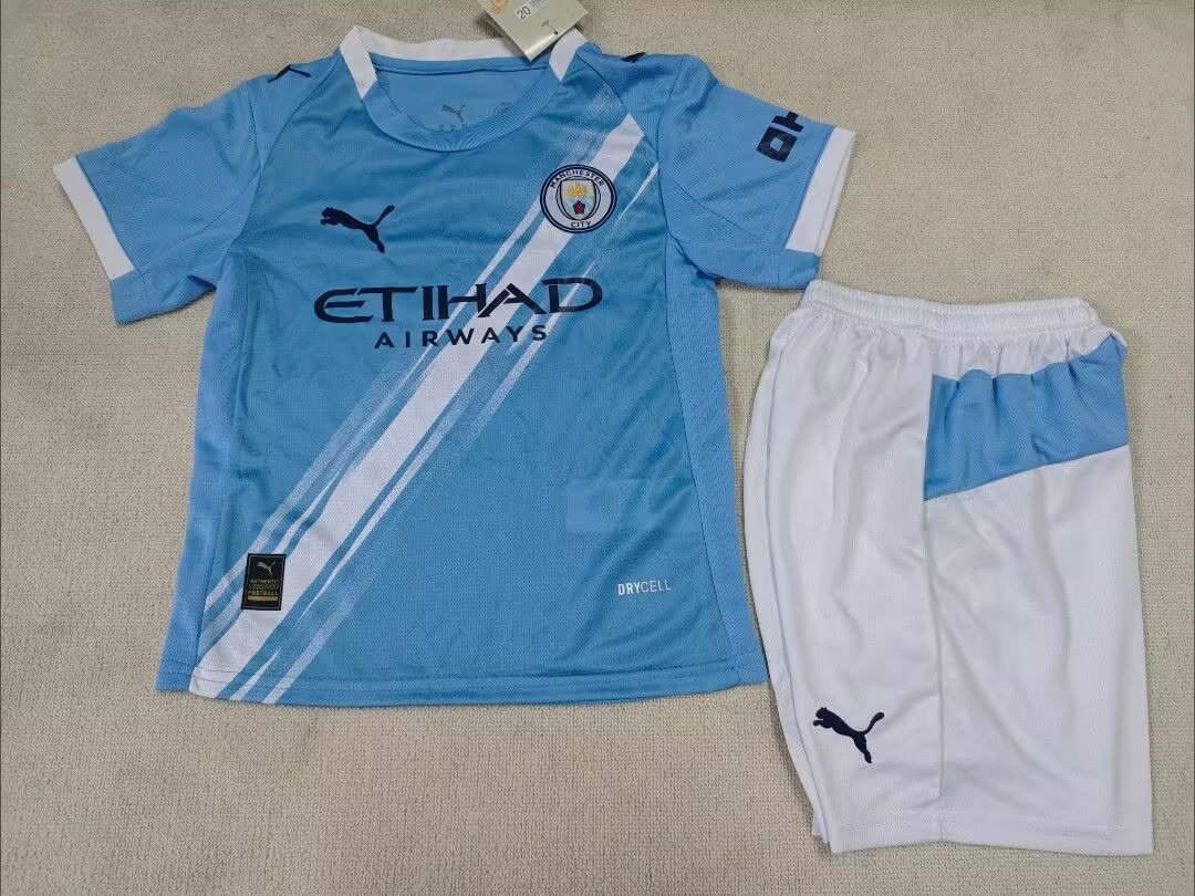 25-26 Manchester City Home Kids+Adult Package
