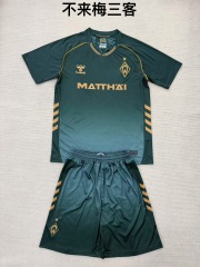 25-26 Werder Bremen 3 away kids+adult set