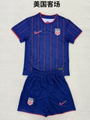 25-26 USA away kids+adult set