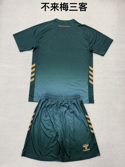 25-26 Werder Bremen 3 away kids+adult set