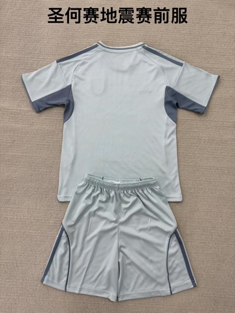 25-26 San Jose earthquake pre match outfit kids+adult set