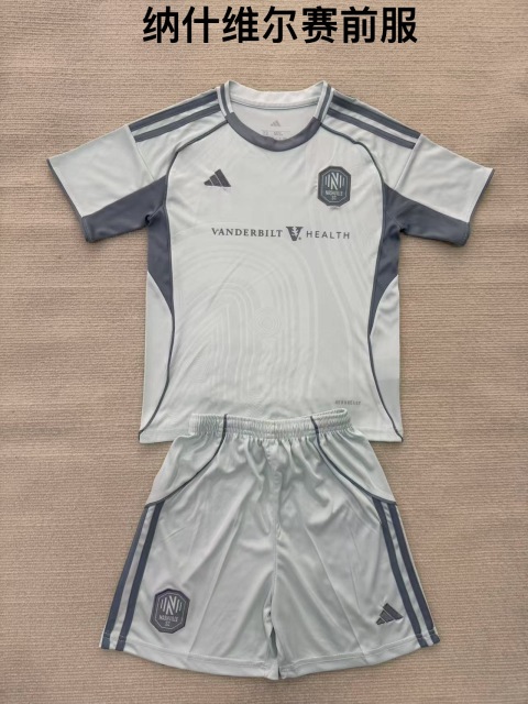 25-26 Nashville pre match outfit kids+adult set