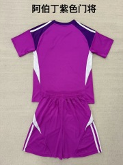 25-26 Aberdeen Purple Goalkeeper Kids+Adult Set