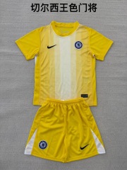 25-26 Chelsea Yellow Goalkeeper Kids+Adult Set