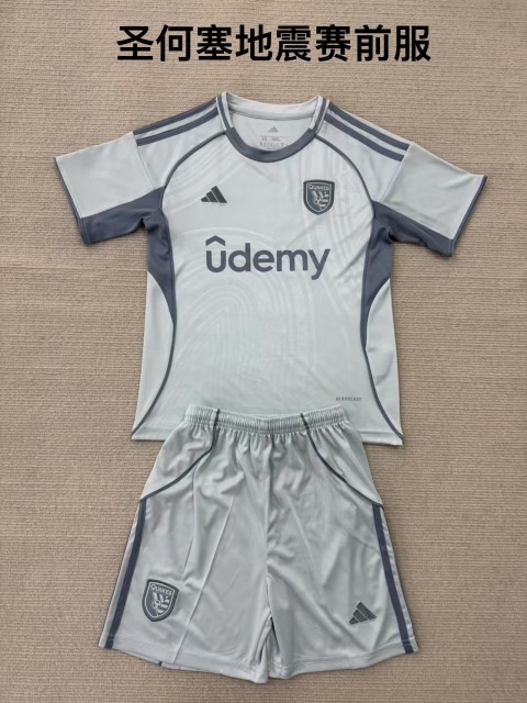 25-26 San Jose earthquake pre match outfit kids+adult set