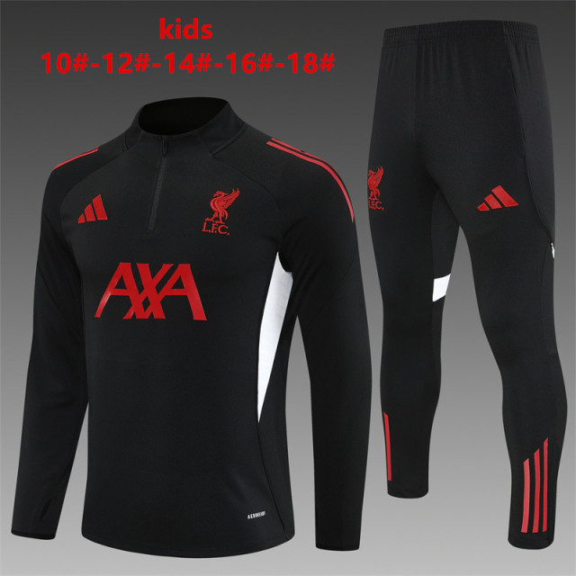 25-26 Liverpool Black Kids+Adult Training Uniform