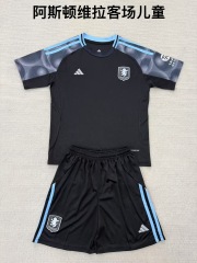25-26 Aston Villa away kids+adult set