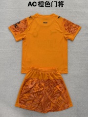 25-26 AC Milan Orange Goalkeeper Kids+Adult Set