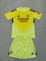 25-26 Benfica Yellow Goalkeeper Kids+Adult Set