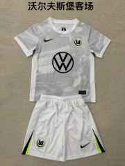 25-26 Wolfsburg away kids+adult set