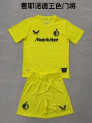 25-26 Feyenoord Yellow Goalkeeper Kids+Adult Set