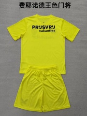 25-26 Feyenoord Yellow Goalkeeper Kids+Adult Set