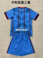 25-26 Cagliari 3 away kids+adult set