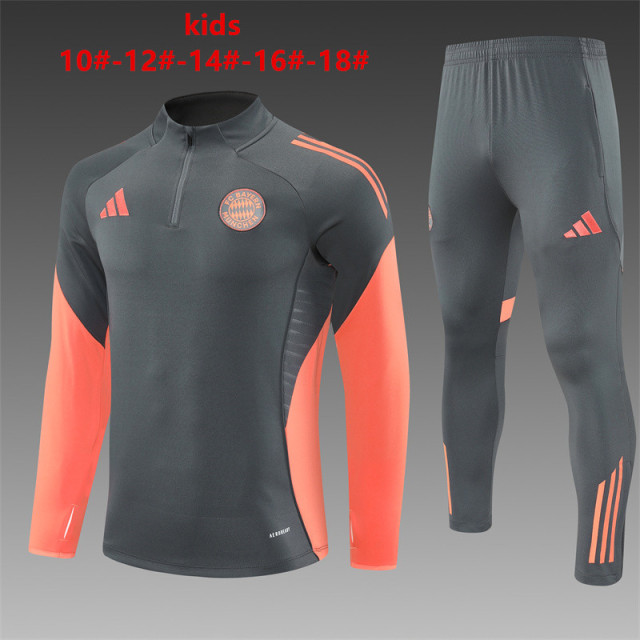 25-26 Bayern Dark Grey Kids+Adult Training Set
