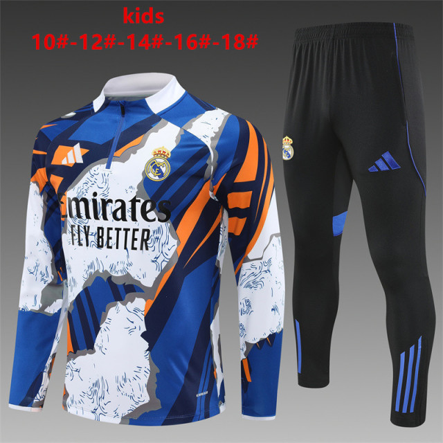 25-26 Real Madrid Yellow Orchid [Camouflage] Kids+Adult Training Set