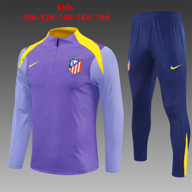 25-26 Atletico Madrid Purple [Player Version] Kids+Adult Training Set
