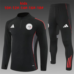 25-26 Ajax Black Kids+Adult Training Set