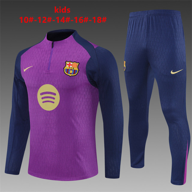 25-26 Barcelona Purple [Player Version] Kids+Adult Training Set
