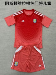 25-26 Aston Villa Orange Goalkeeper Kids+Adults